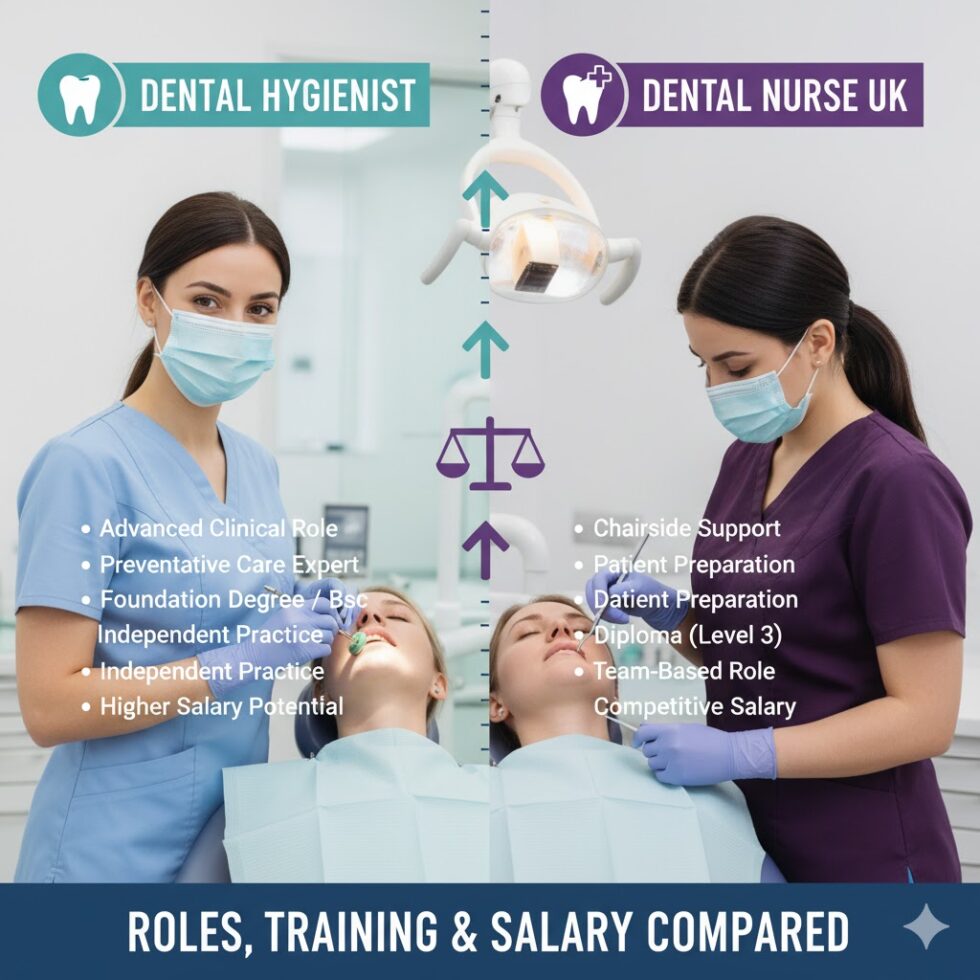 Dental Nurse vs Dental Hygienist UK: Roles, Training & Salary